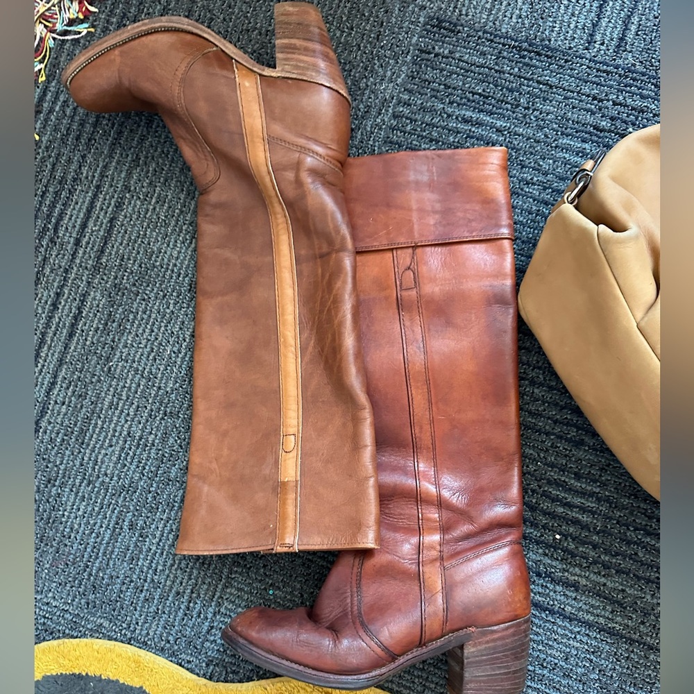 Black label vintage brown Frye boots size 6.5 - Picture 13 of 13